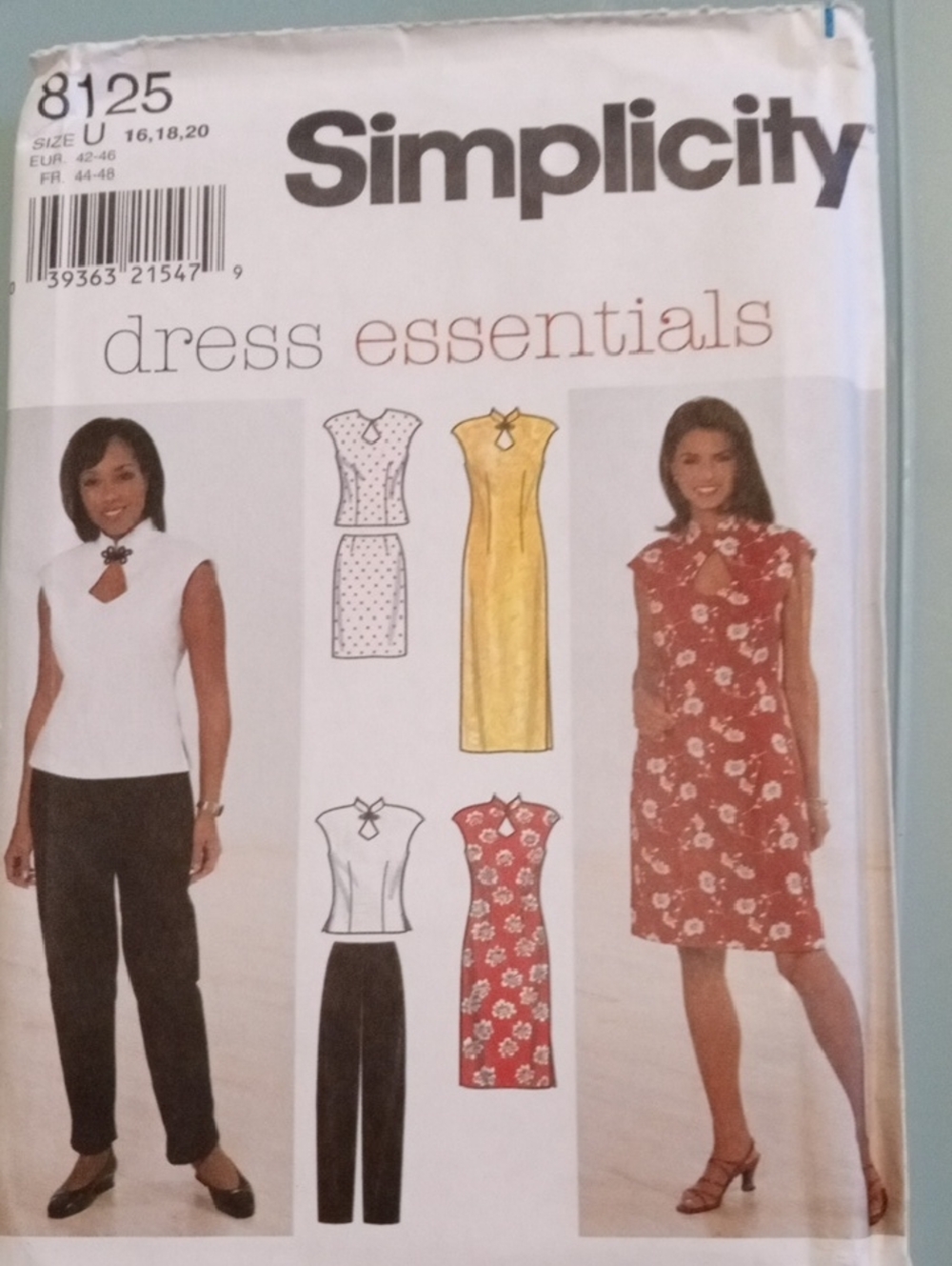 Simplicity Women's Keyhole Midi Dress, Top, Skirt or Slacks Pattern.
